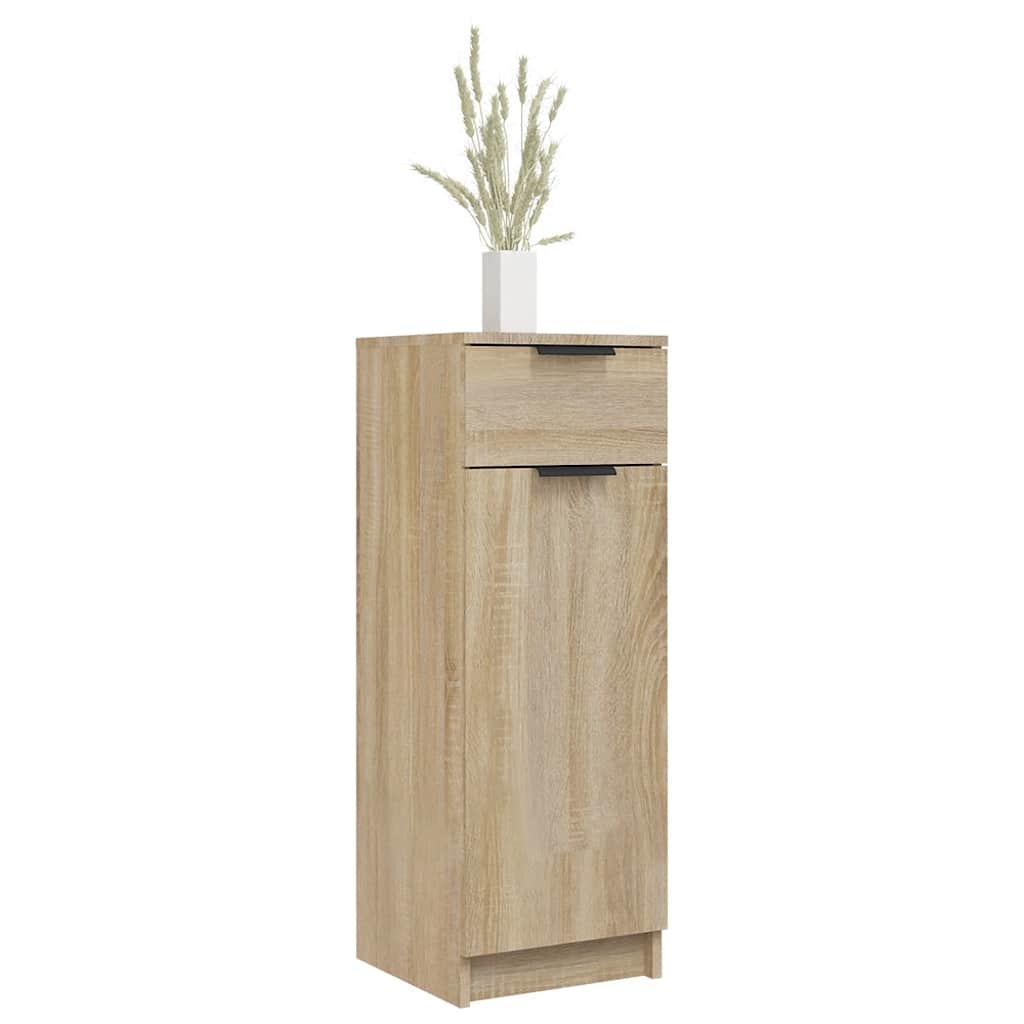 Bathroom Cabinet Sonoma Oak 32x33.5x90 cm Engineered Wood